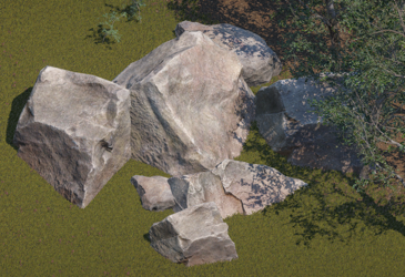 Sample rock cluster