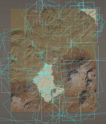 Resulting heightmap stamps for all combined biomes