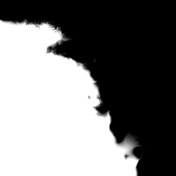 Mountain biome mask for sample terrain grid element